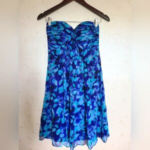 100% silk, BR strapless dress 👗, size 0